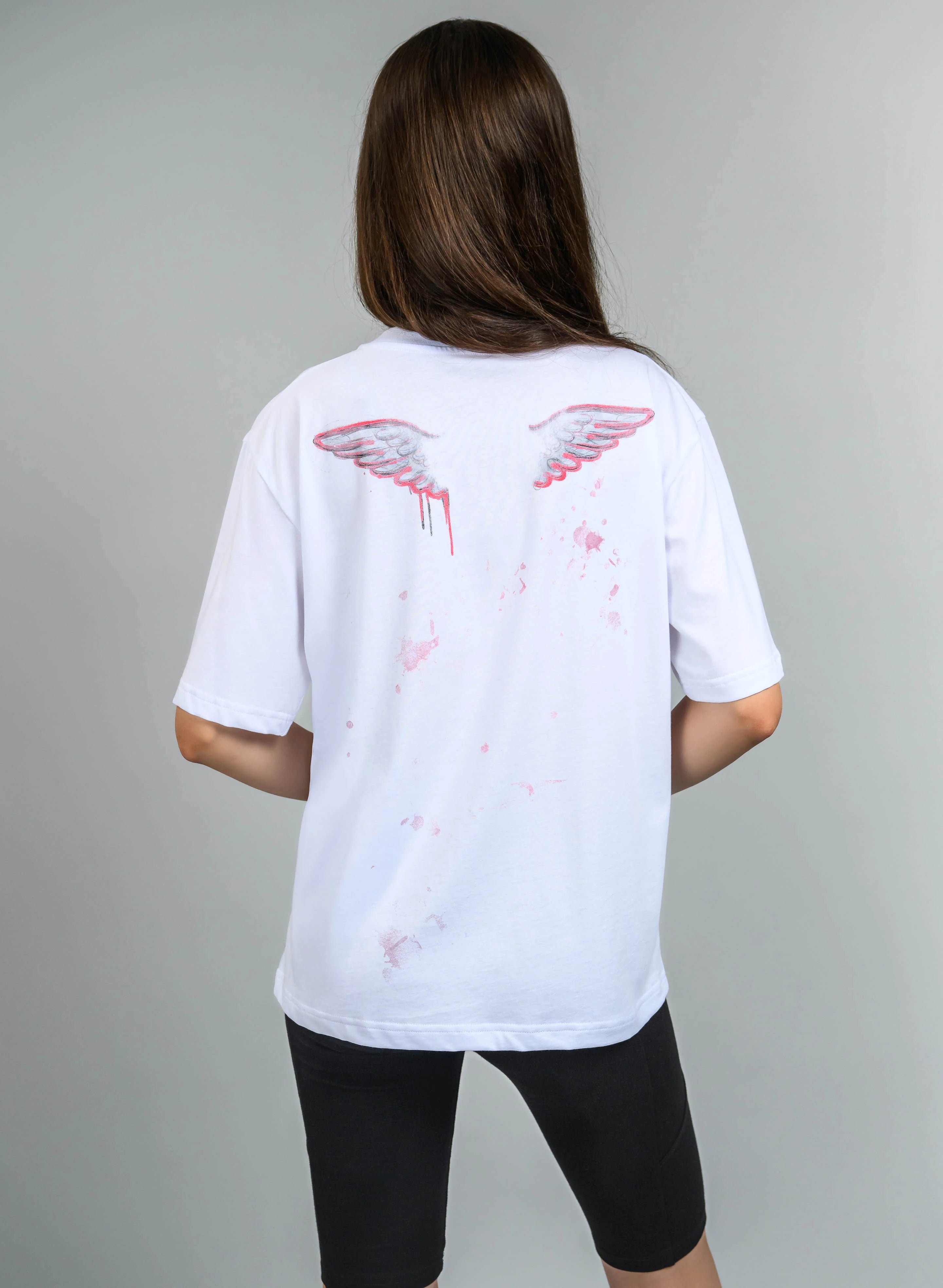 TRICOU ALB CU PRINT LOVE TDP3 - TD06