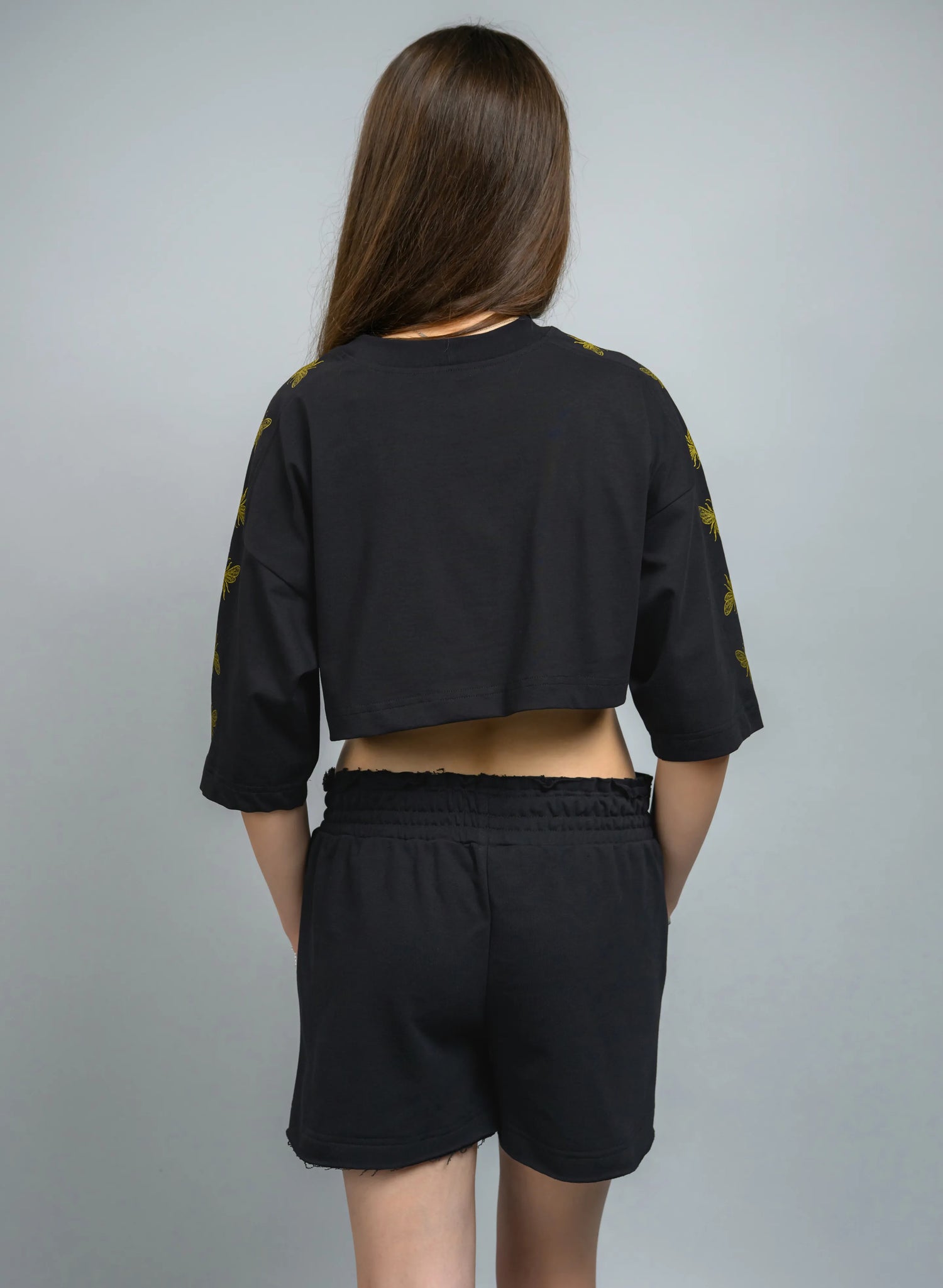 CROP TOP CU PRINT AURIU GOLD QUEEN EDITION TDP4 - TD04