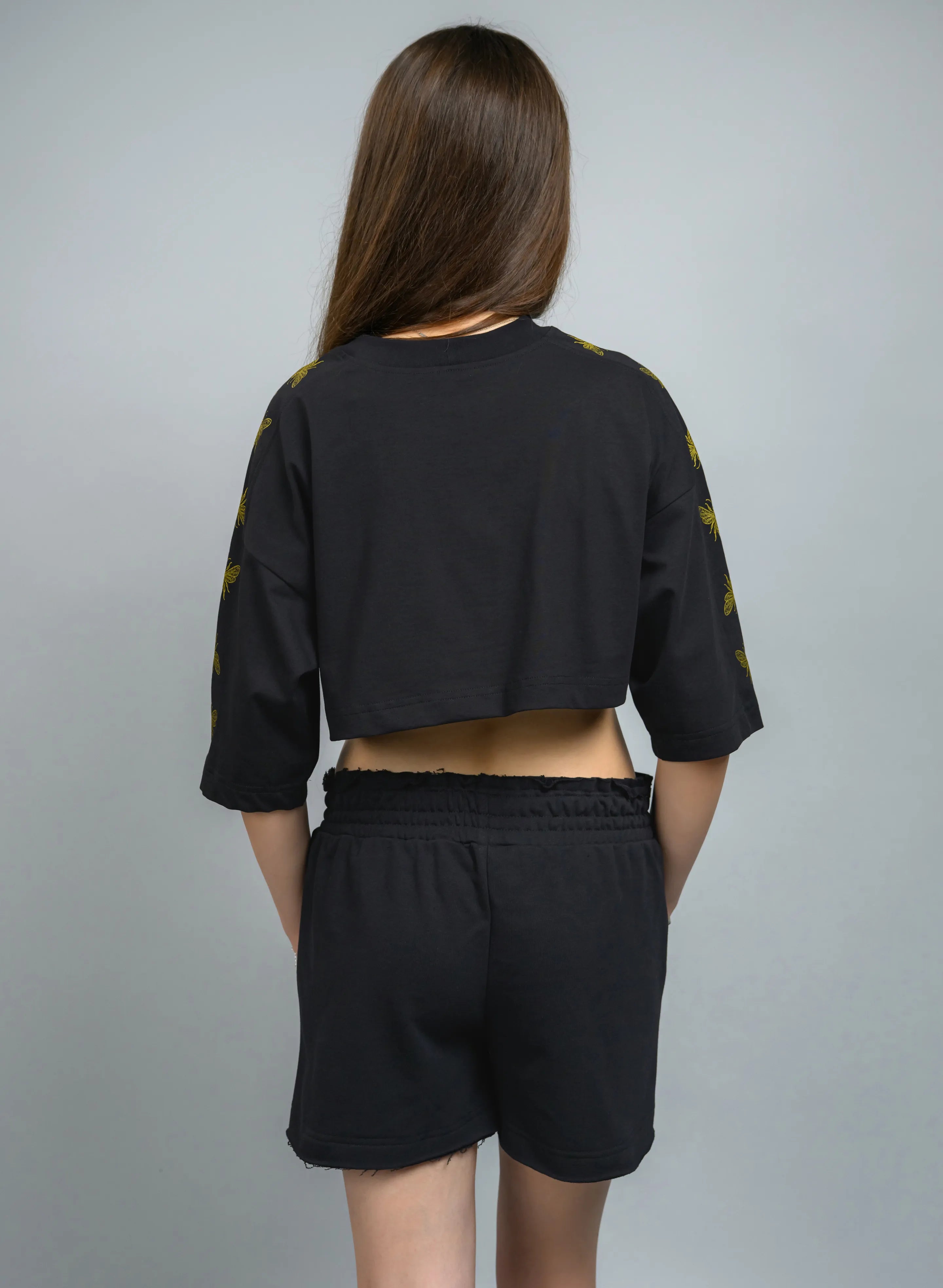 CROP TOP CU PRINT AURIU GOLD QUEEN EDITION TDP4 - TD04