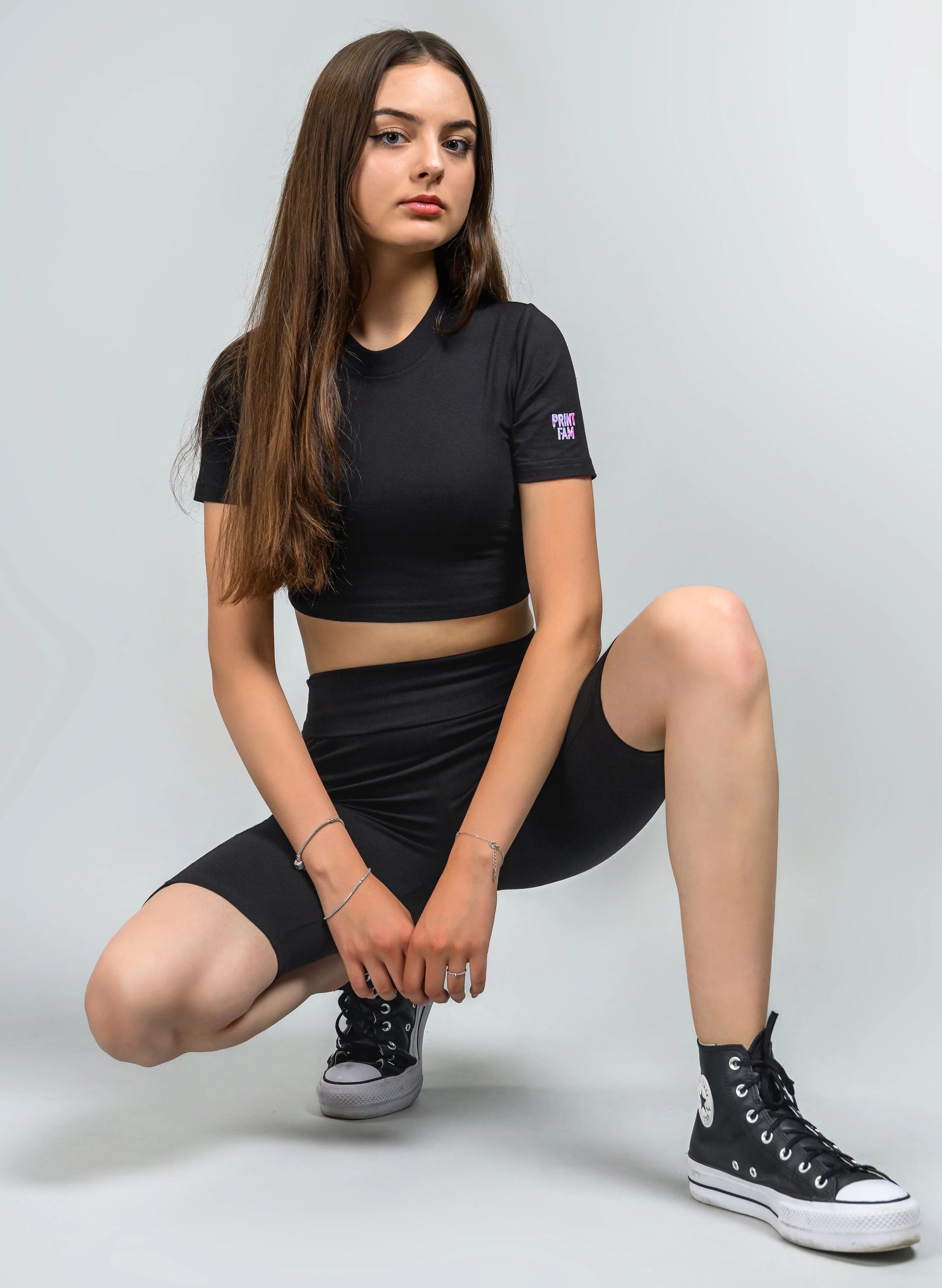 TRICOU CROP CU LOGO ICE EFFECT TDP5 - TD01