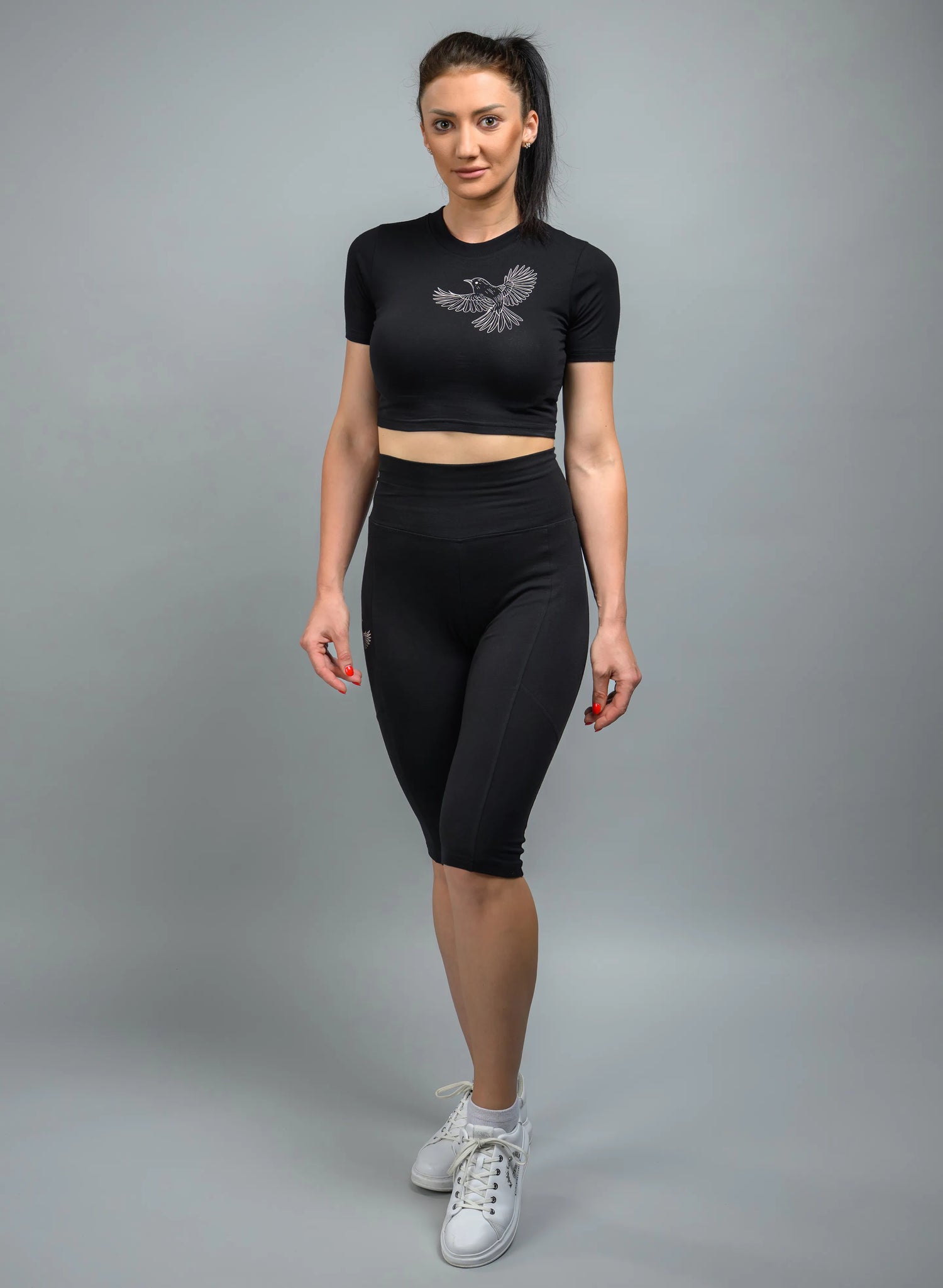 CROP TOP DAMA NEGRU FLY HIGH TDP5 - TD02