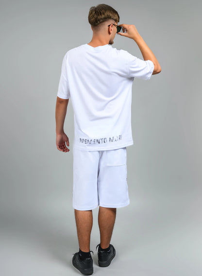 TRICOU ALB BARBATI SKULL MM TP1 - T010