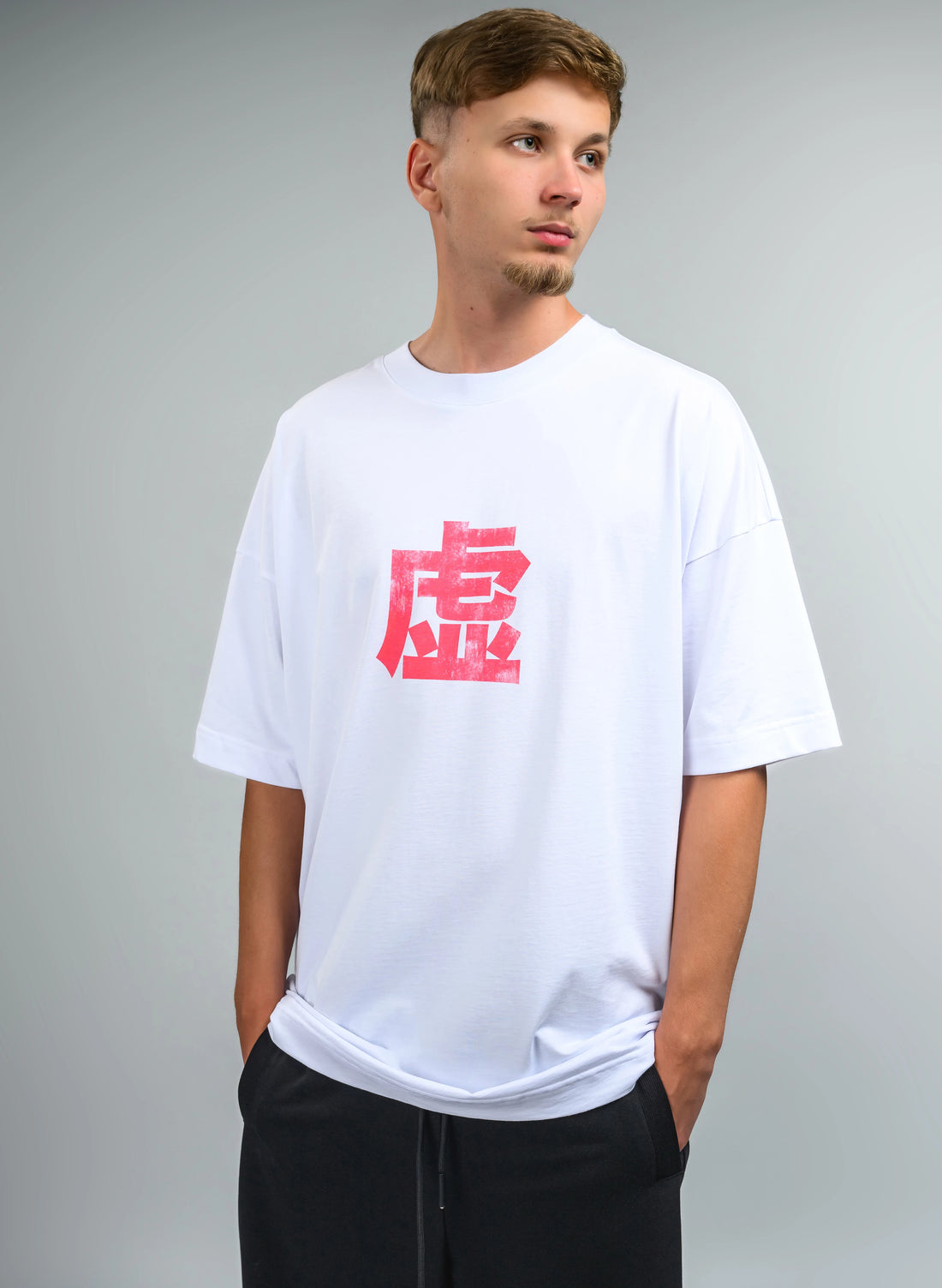 TRICOU OVERSIZED ALB BALANCE MANGA TP2 - T016