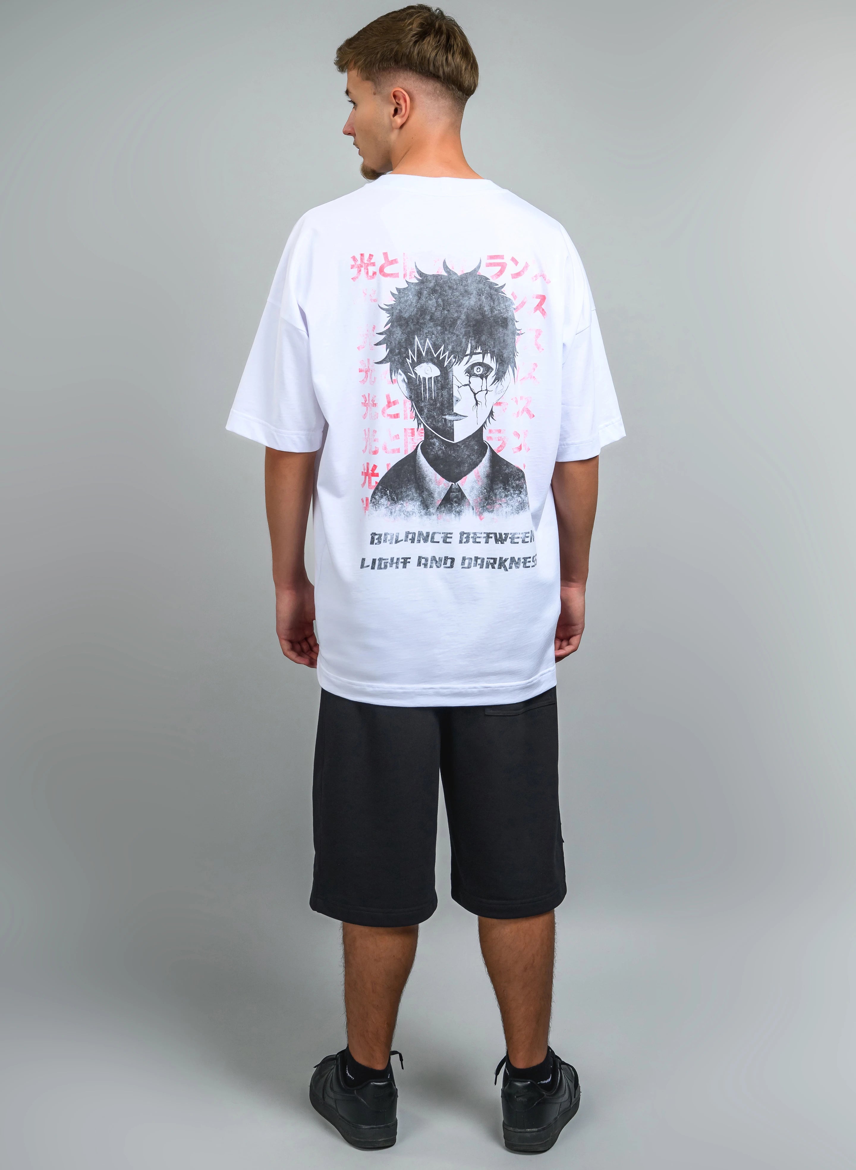 TRICOU OVERSIZED ALB BALANCE MANGA TP2 - T016