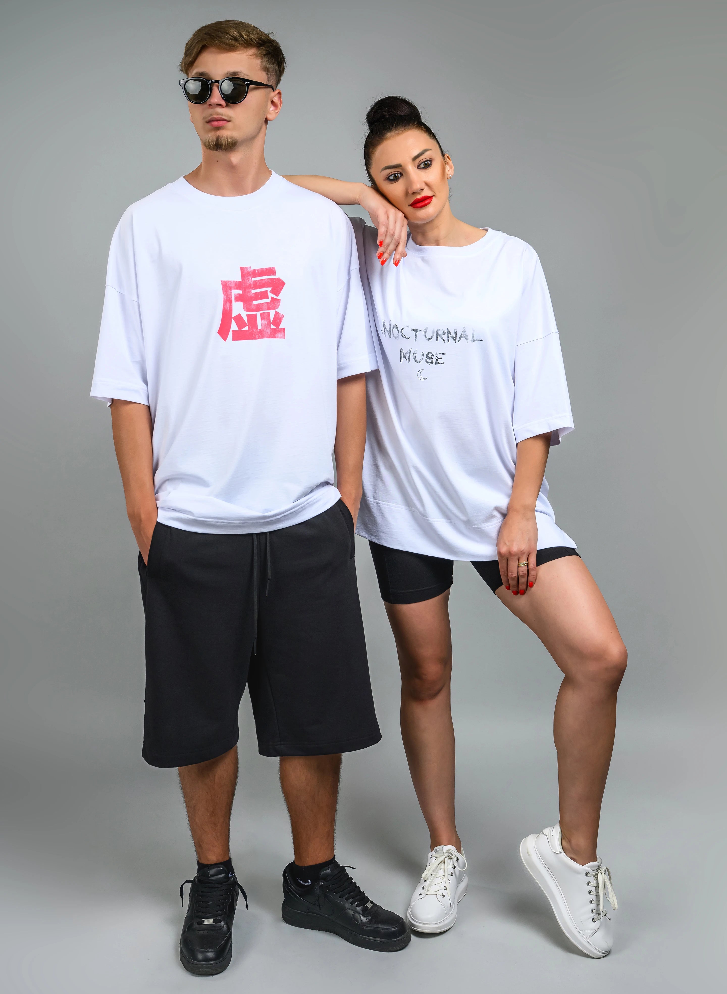 TRICOU OVERSIZED ALB BALANCE MANGA TP2 - T016