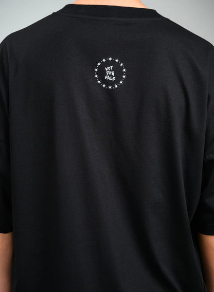 TRICOU NEGRU OVERSIZED DEVIL WEARS SKIRT TP2 - T024