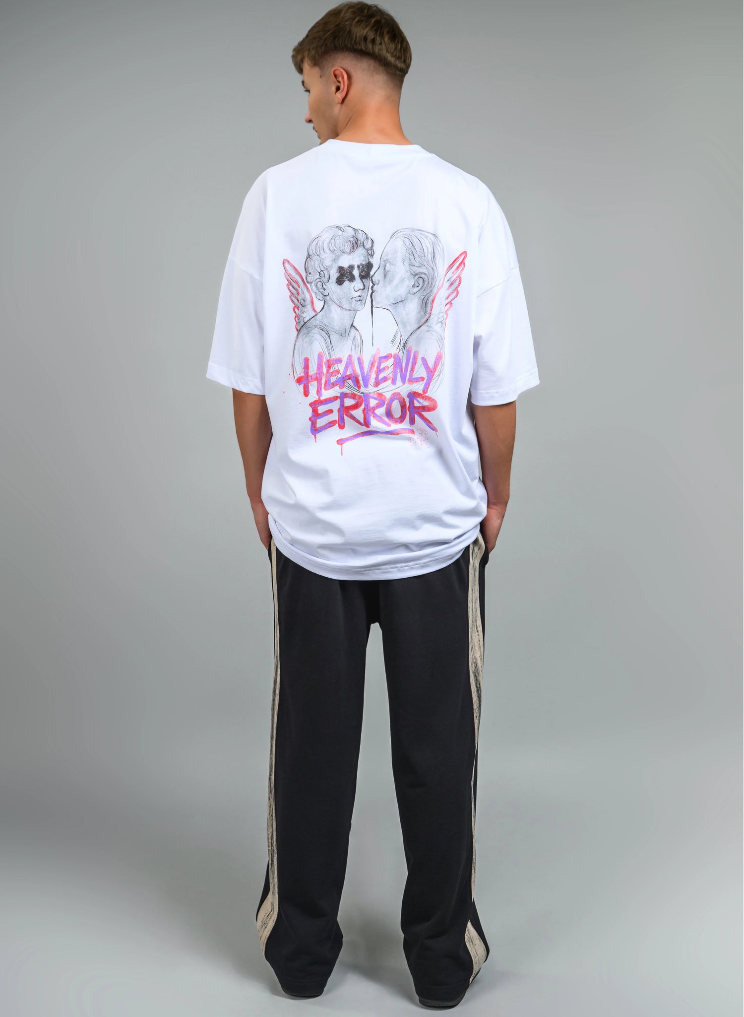 TRICOU BARBATI ALB CU IMPRIMEU ERROR TP2- T018