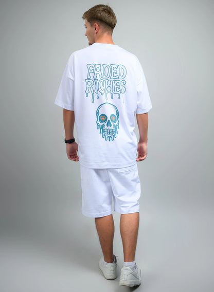 TRICOU BARBATI CU IMPRIMEU FADDED RICHES TP2 - T019