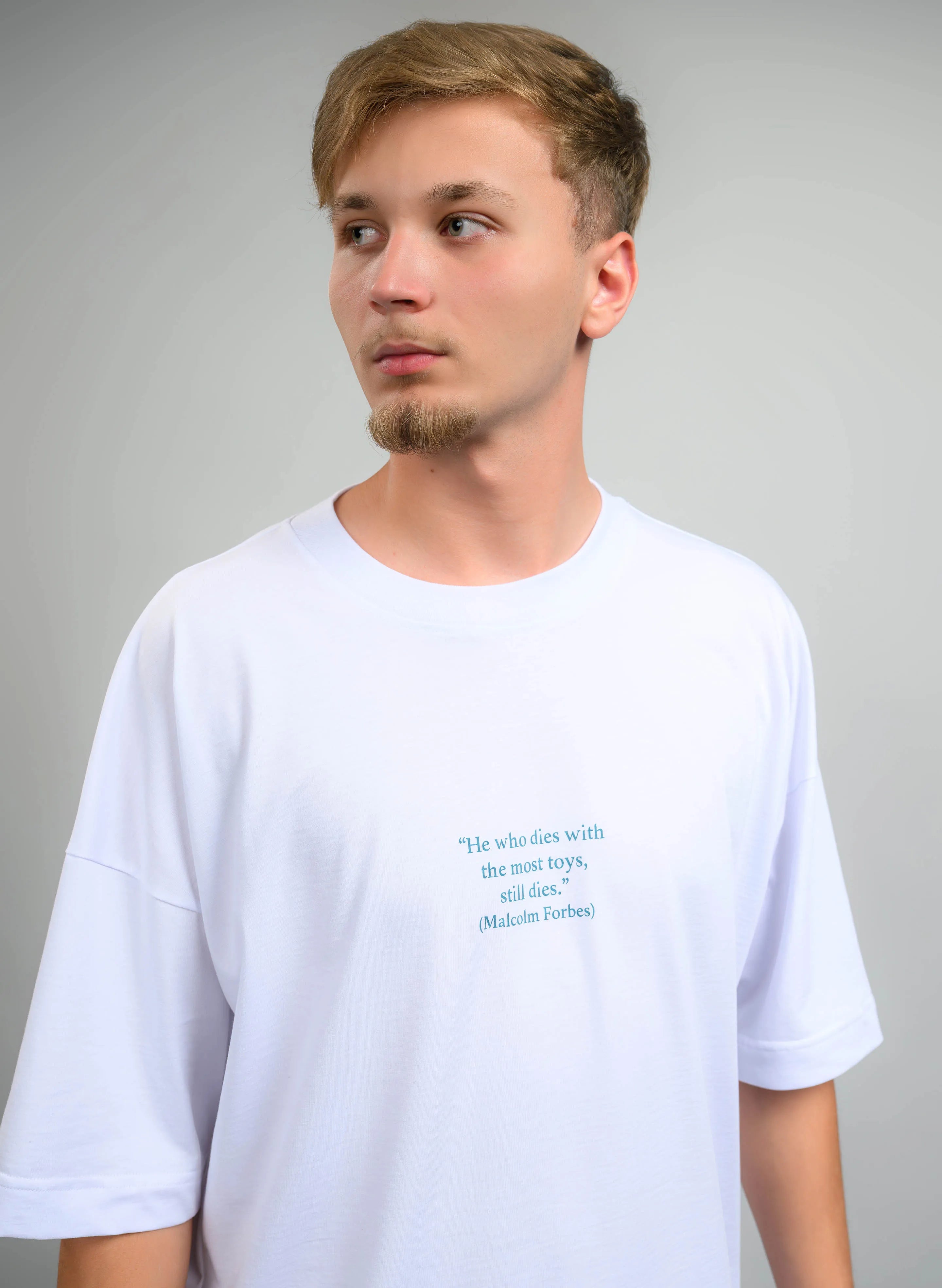 TRICOU BARBATI CU IMPRIMEU FADDED RICHES TP2 - T019