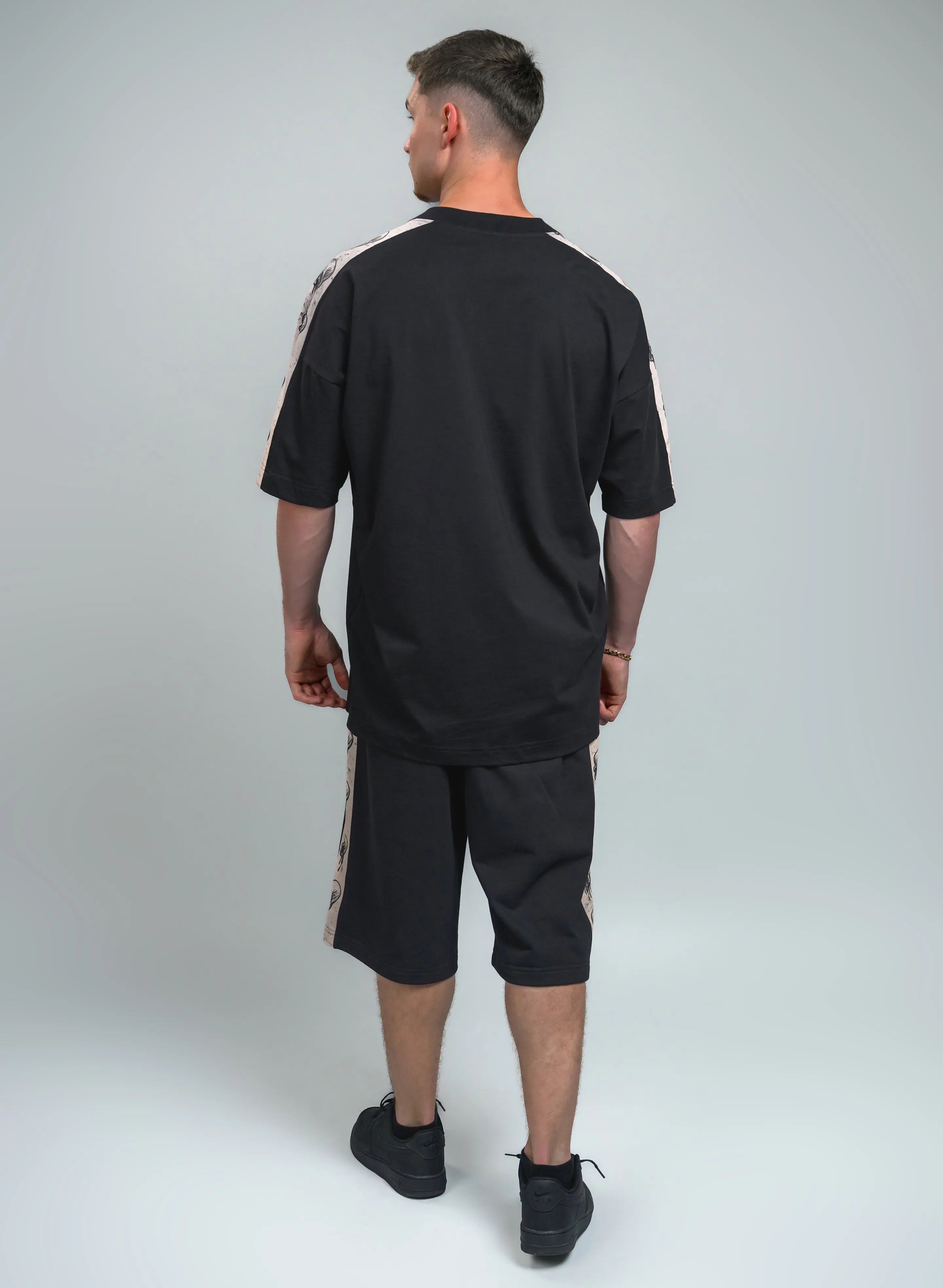 TRICOU BARBATI CU LATERALE SKULL LINE TP2 - T021