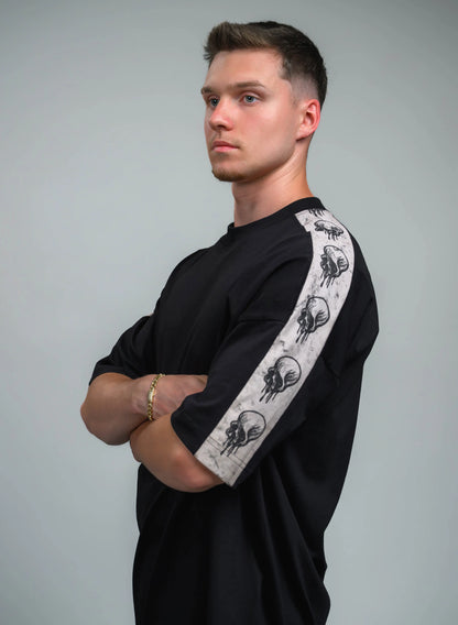 TRICOU BARBATI CU LATERALE SKULL LINE TP2 - T021