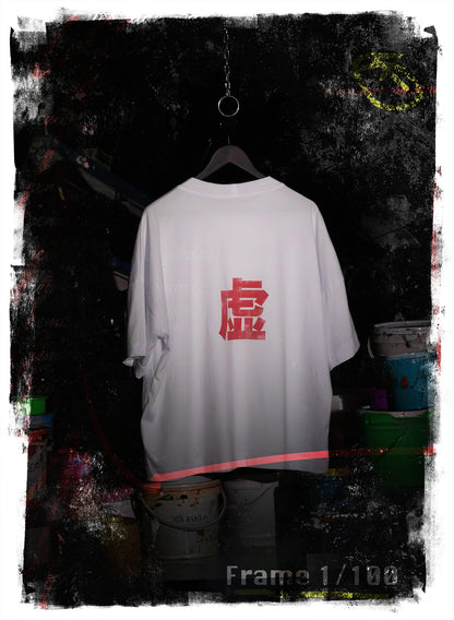 TRICOU OVERSIZED ALB MANGA LIGHT &amp; DARKNESS TDP2 TD12