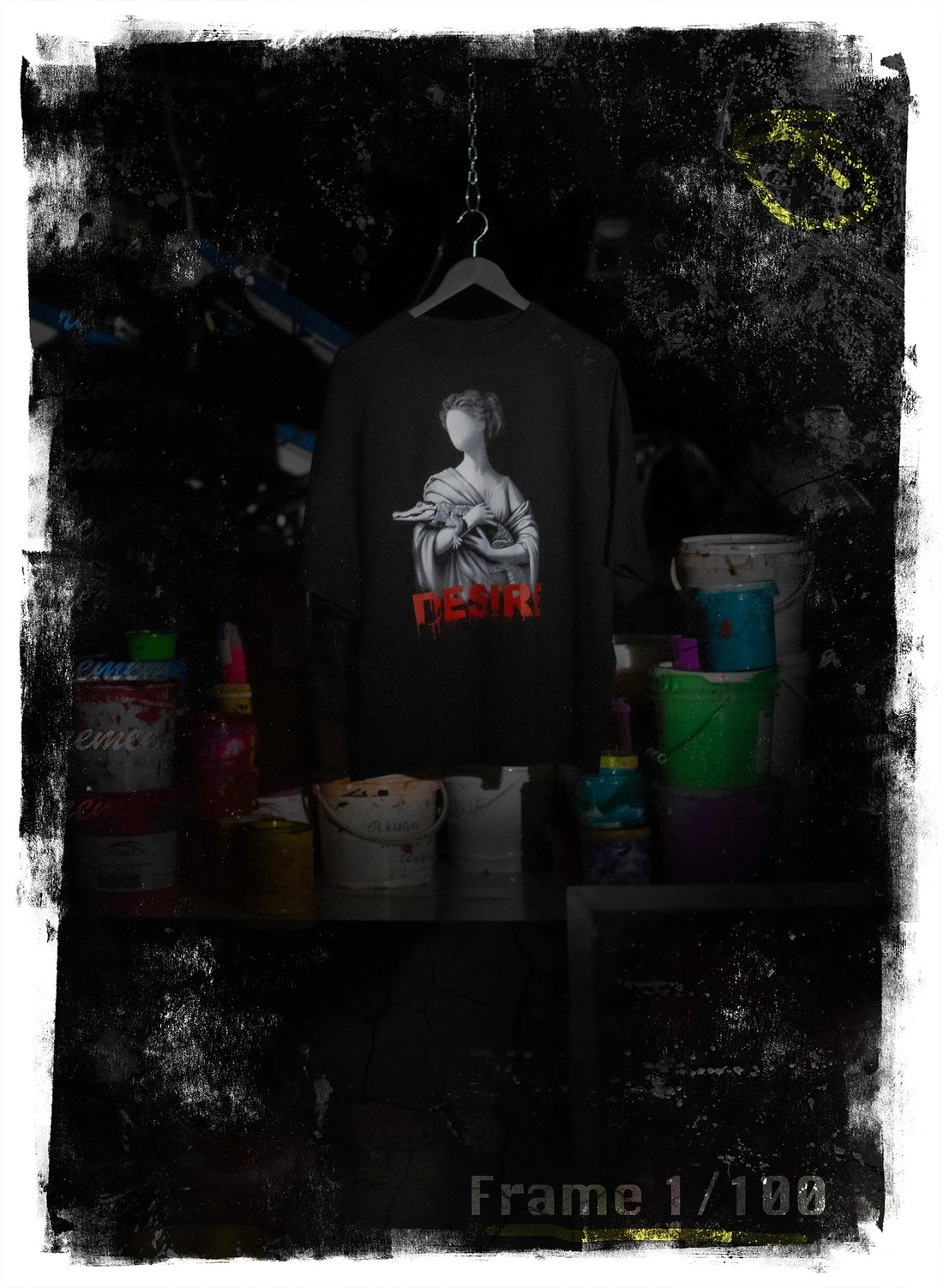 TRICOU NEGRU DESIRE OVERSIZED TDP2 - TD10