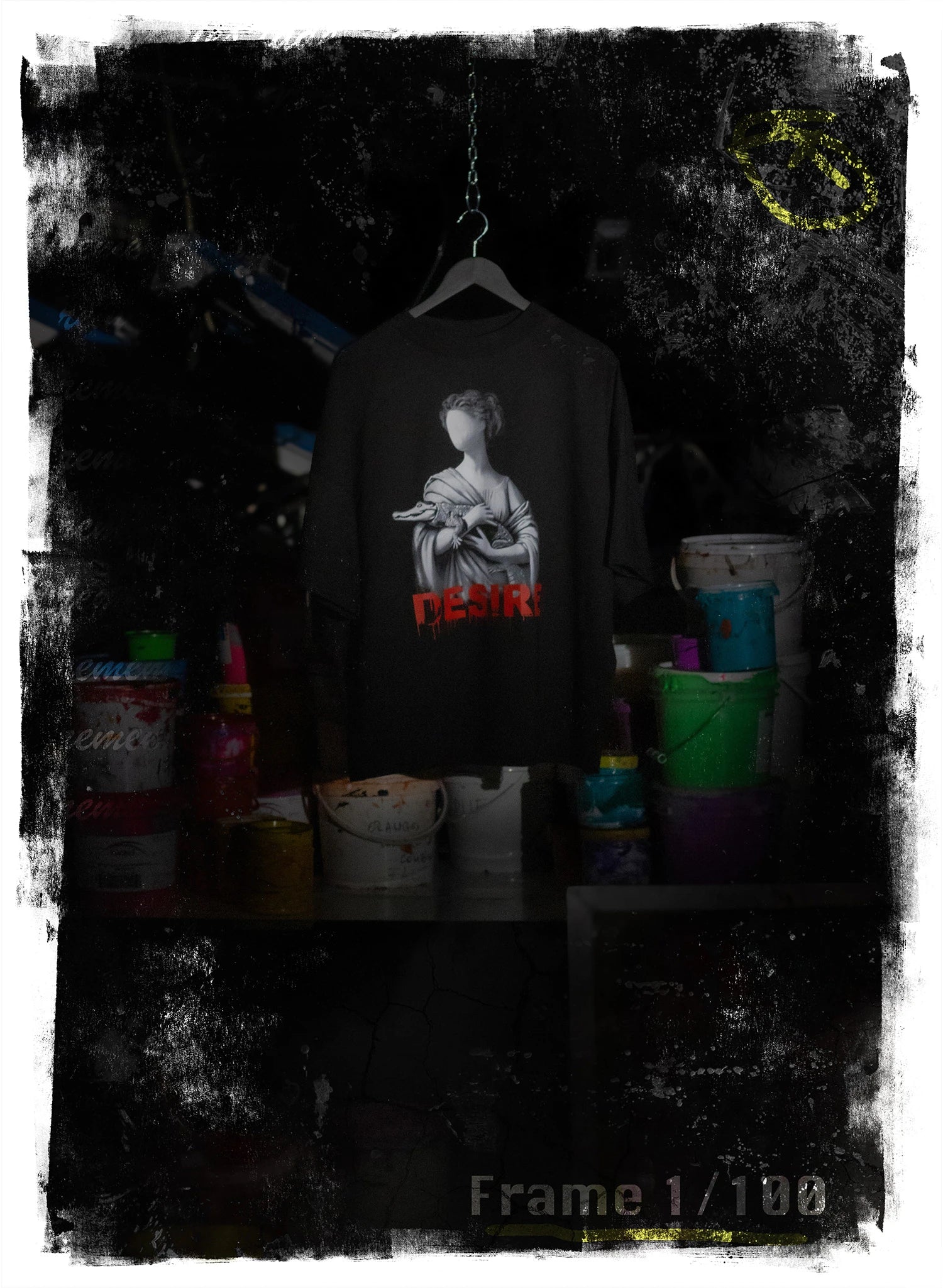 TRICOU NEGRU DESIRE OVERSIZED TDP2 - TD10