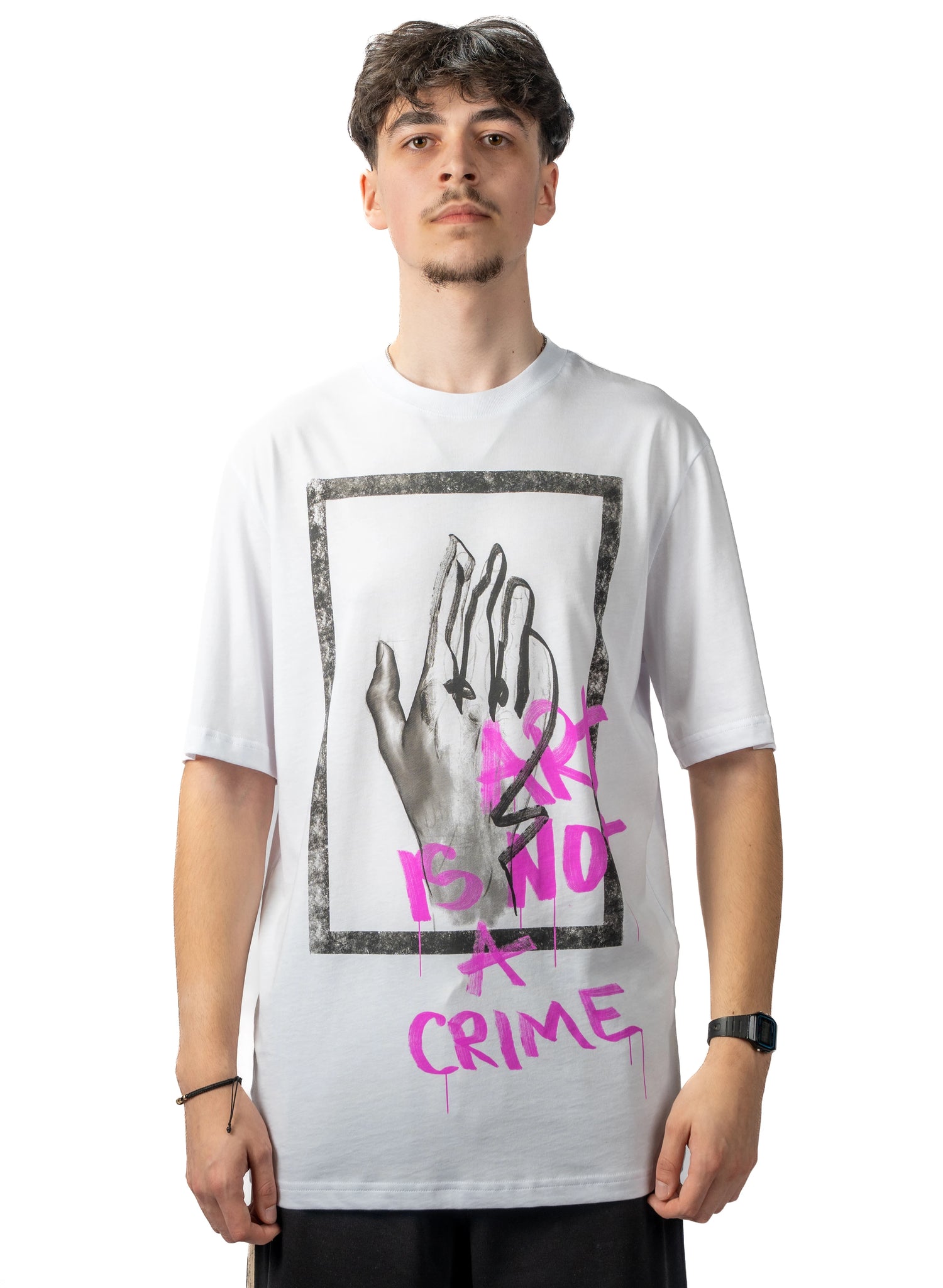 TRICOU ART IS NOT A CRIME FLATCUT T005