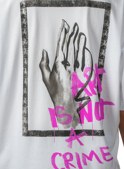 TRICOU ART IS NOT A CRIME FLATCUT T005