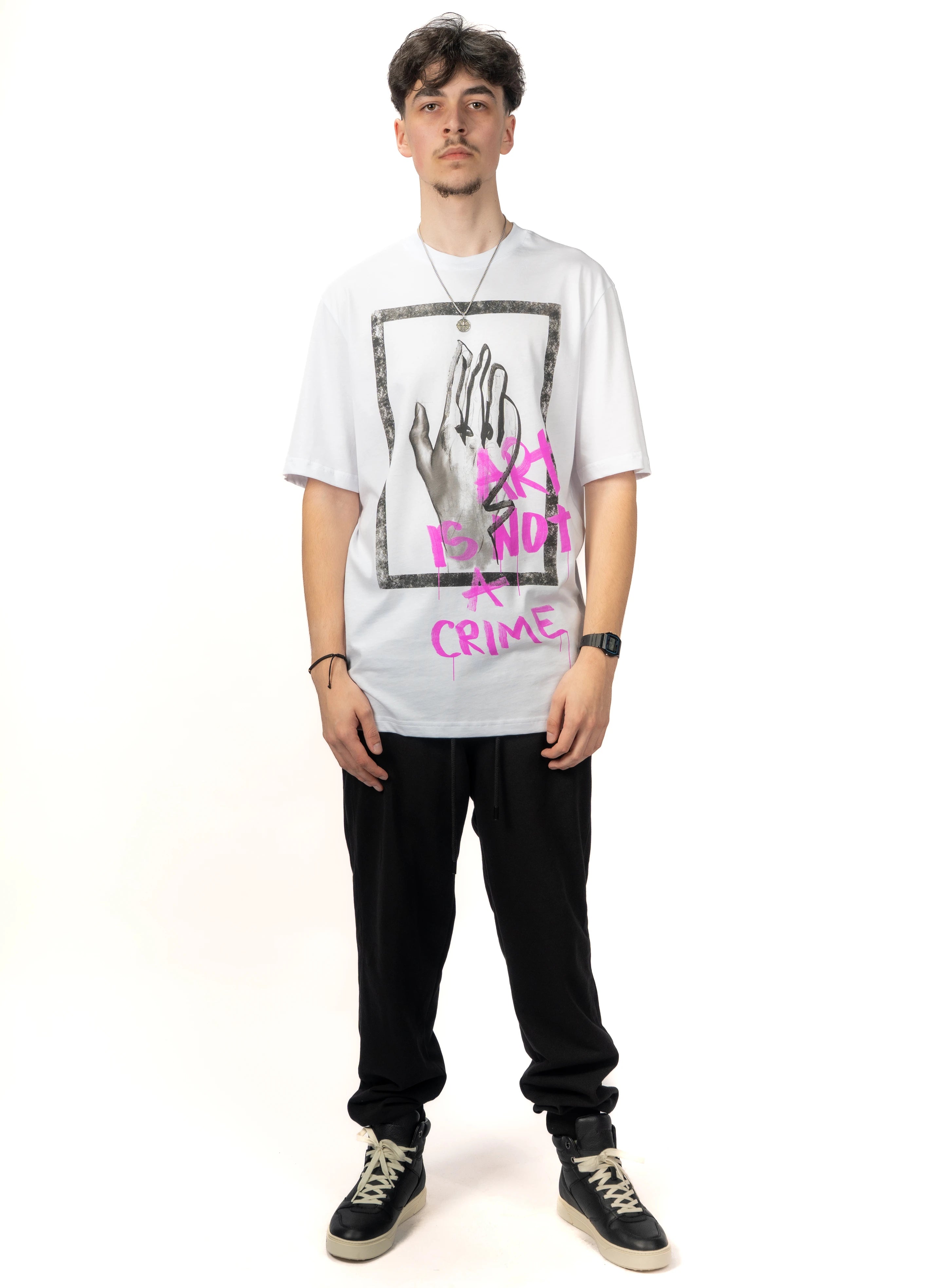 TRICOU ART IS NOT A CRIME FLATCUT T005
