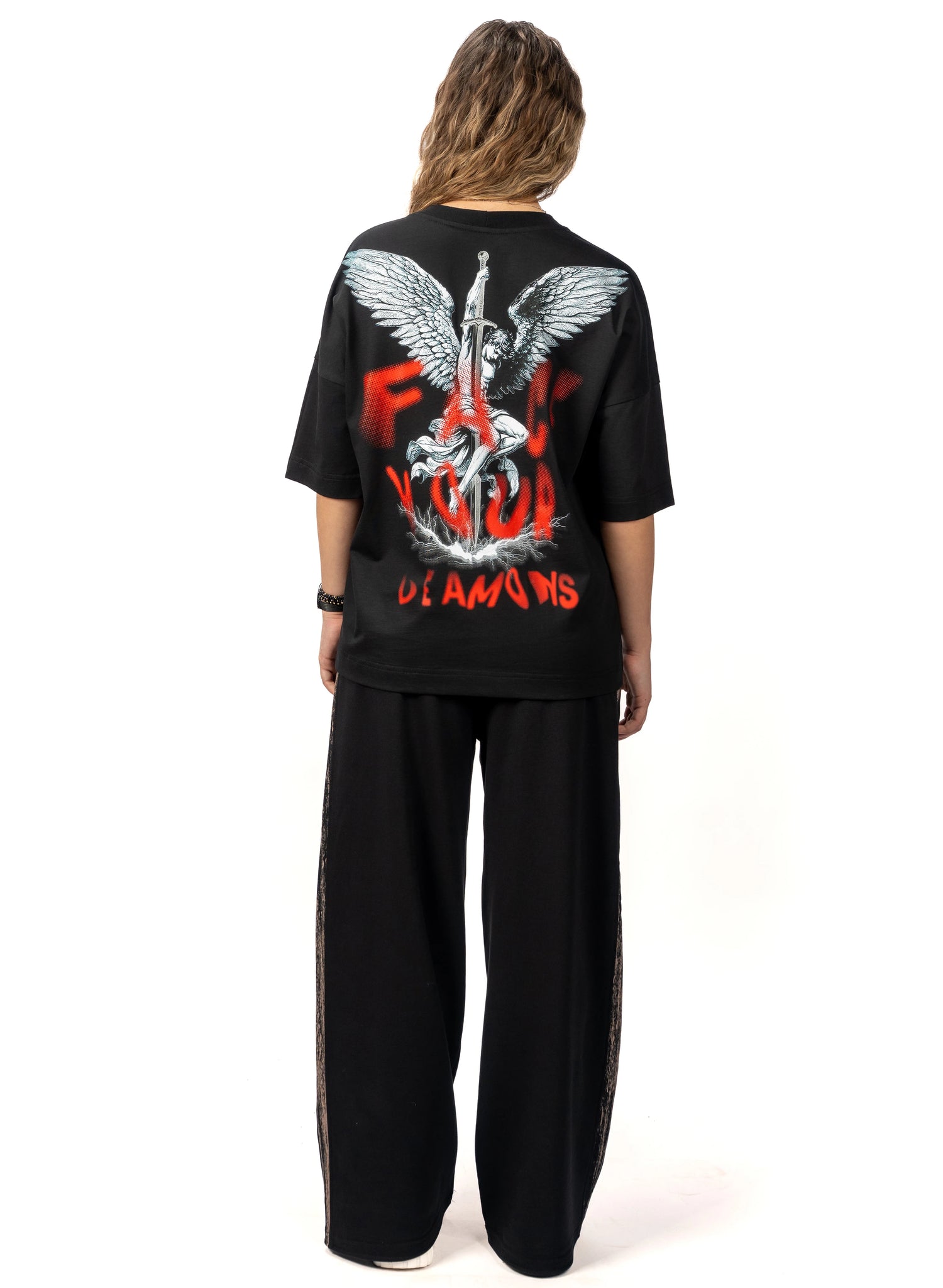 TRICOU FEARLESS FACE YOUR DEMONS OVERSIZED TD06