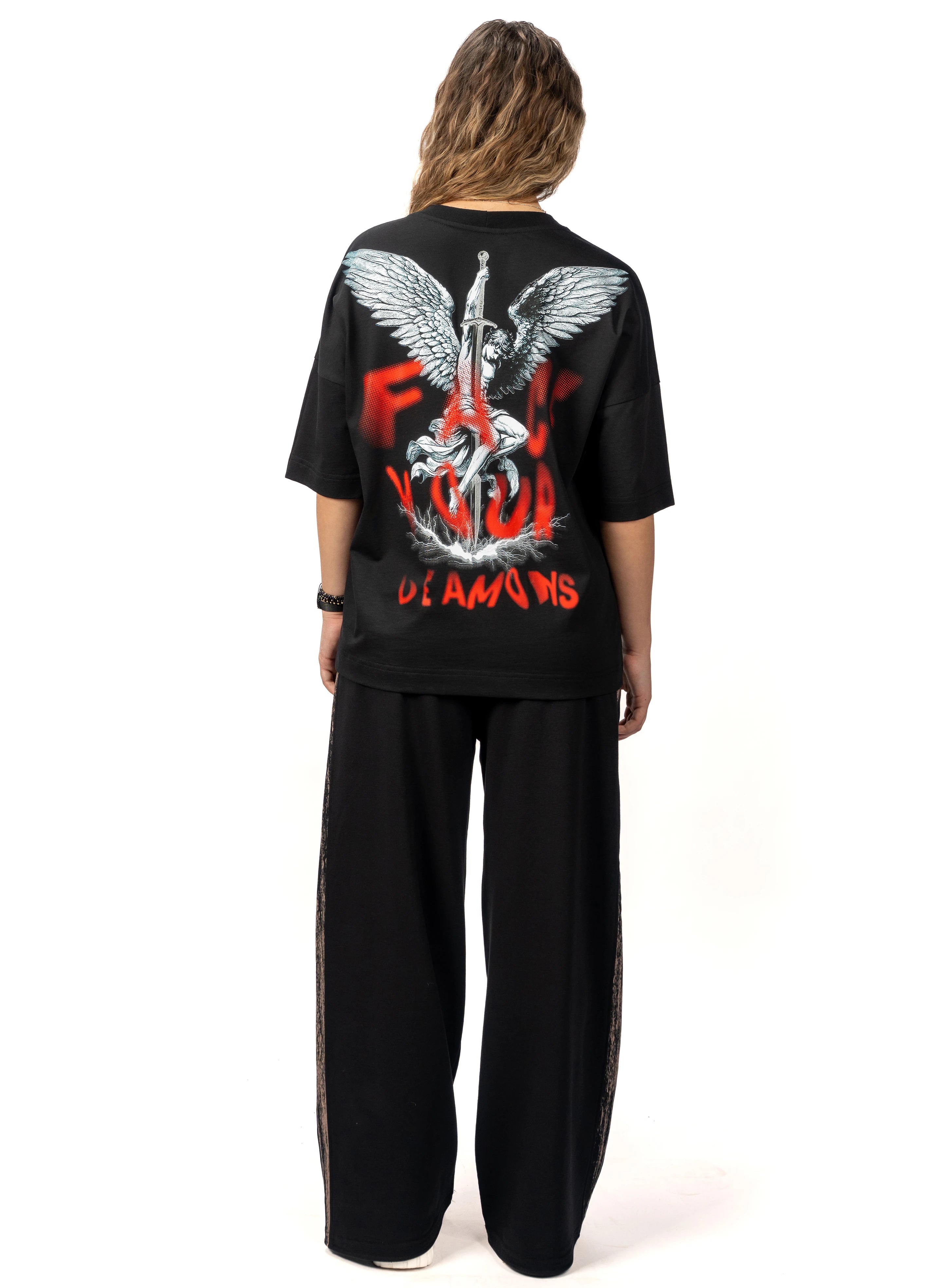 TRICOU FEARLESS FACE YOUR DEMONS OVERSIZED TD06