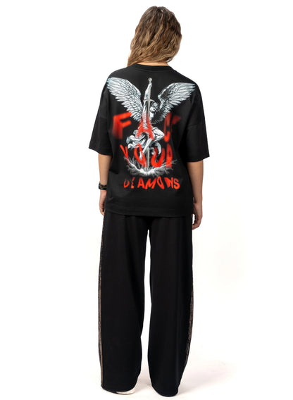 TRICOU FEARLESS FACE YOUR DEMONS OVERSIZED TD06