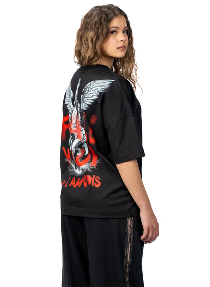 TRICOU FEARLESS FACE YOUR DEMONS OVERSIZED TD06