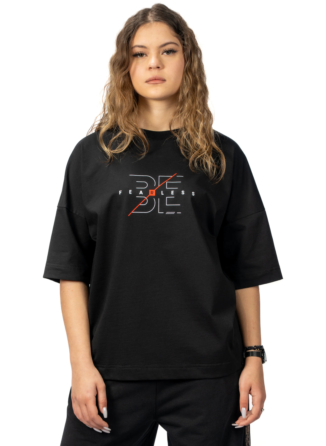 TRICOU FEARLESS FACE YOUR DEMONS OVERSIZED TD06