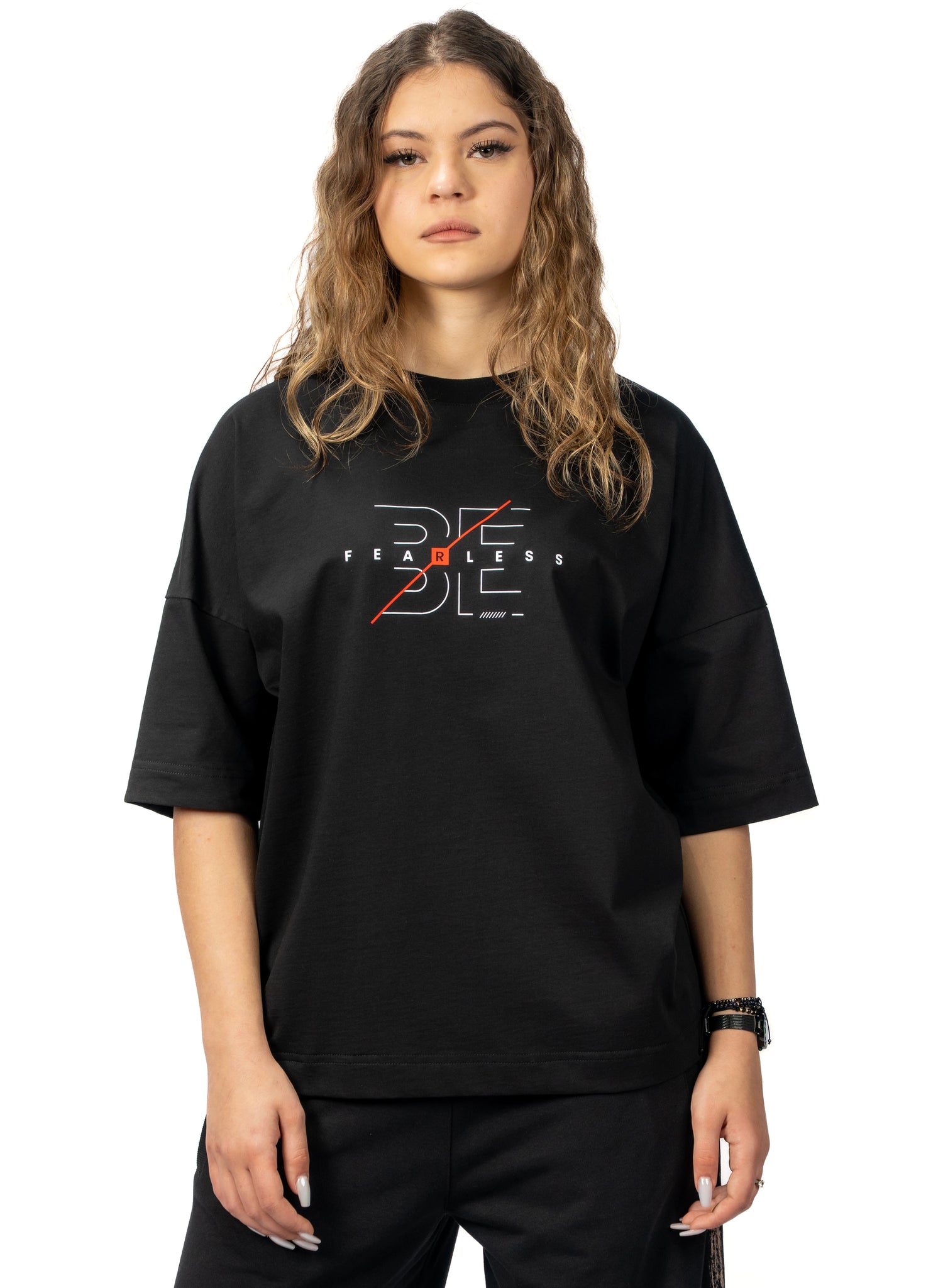 TRICOU FEARLESS FACE YOUR DEMONS OVERSIZED TD06