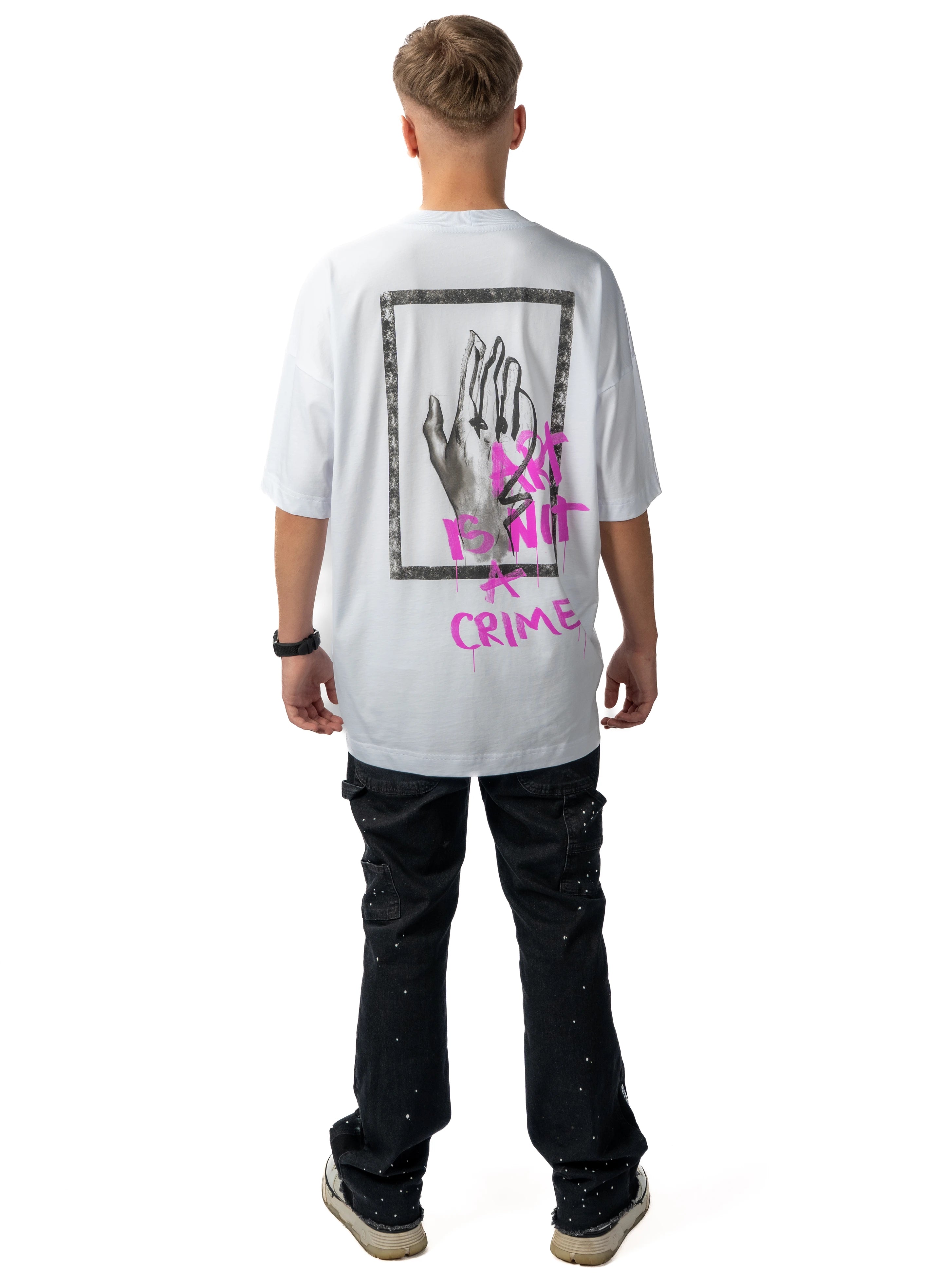TRICOU ART IS NOT A CRIME OVERSIZED T005