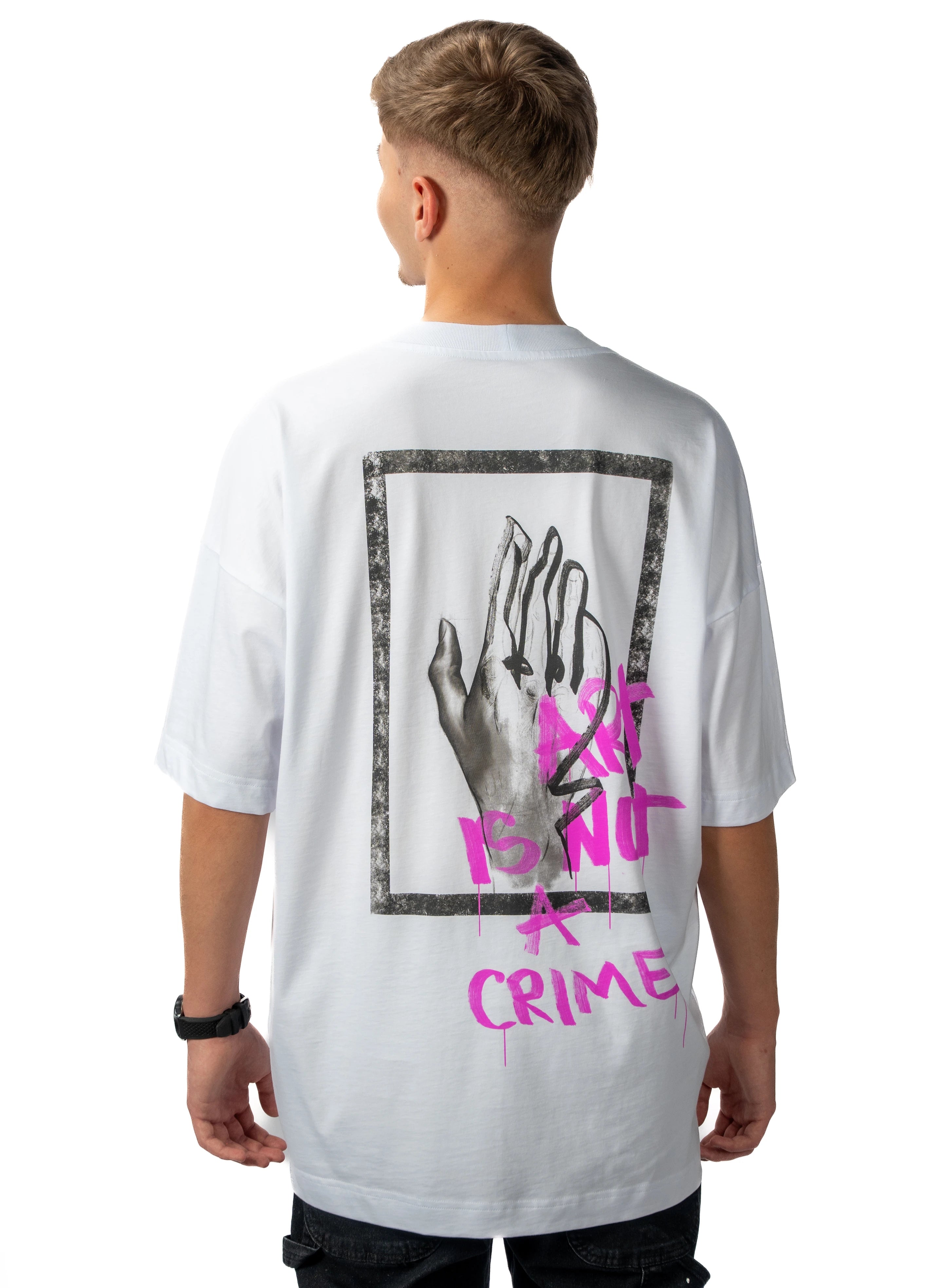 TRICOU ART IS NOT A CRIME OVERSIZED T005