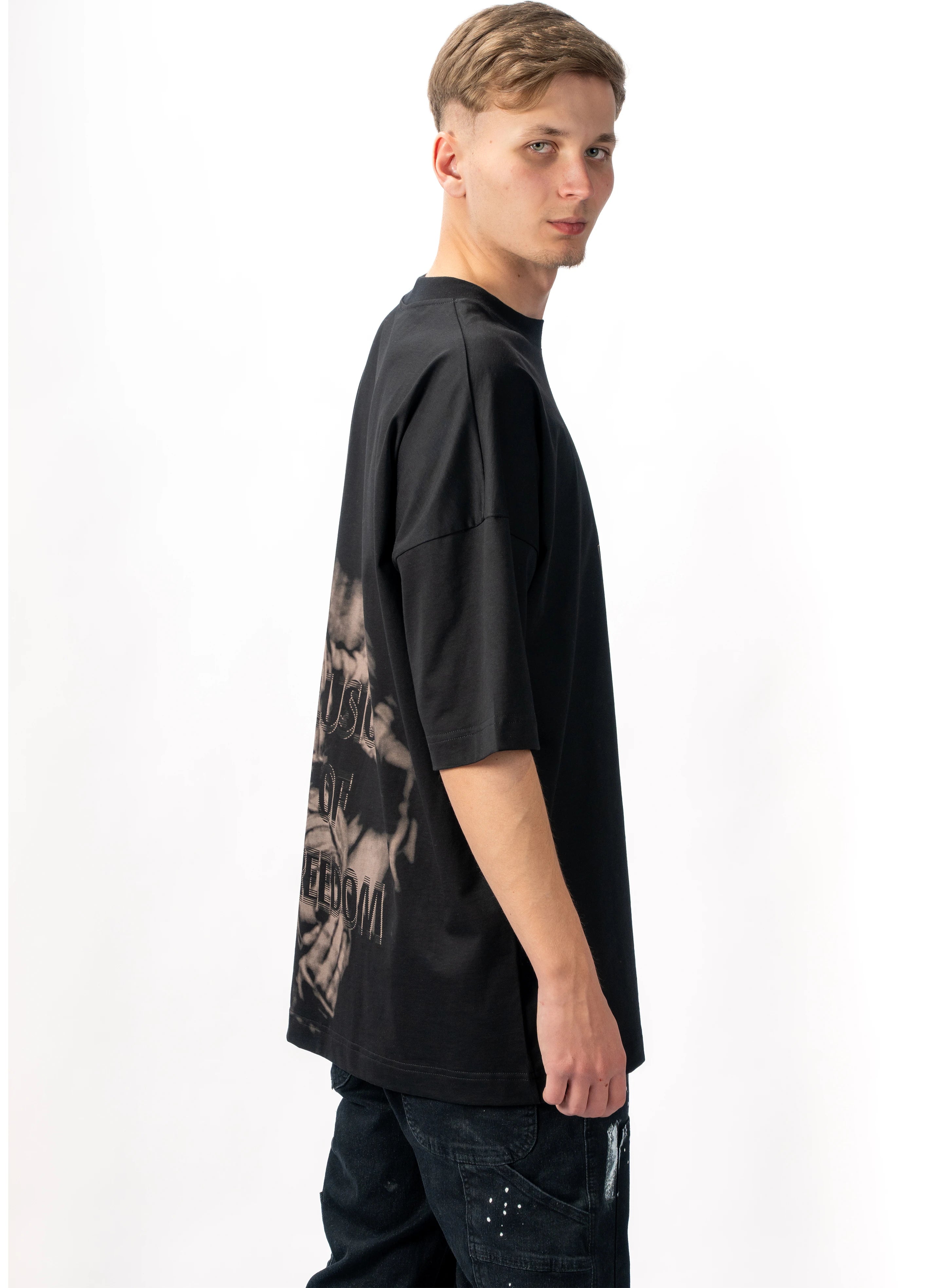 TRICOU  ILLUSION OF FREEDOM OVERSIZED T010