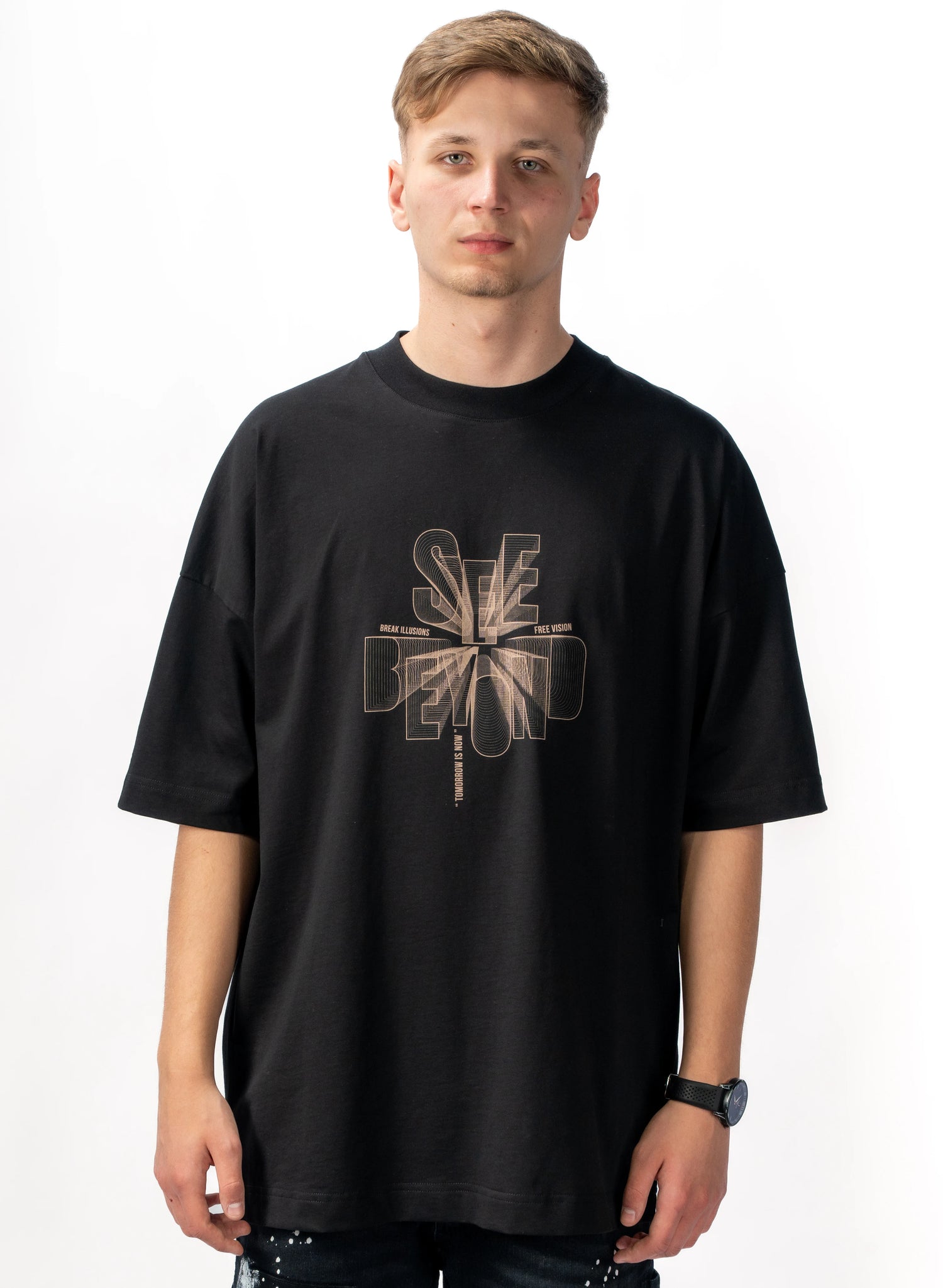 TRICOU  ILLUSION OF FREEDOM OVERSIZED T010