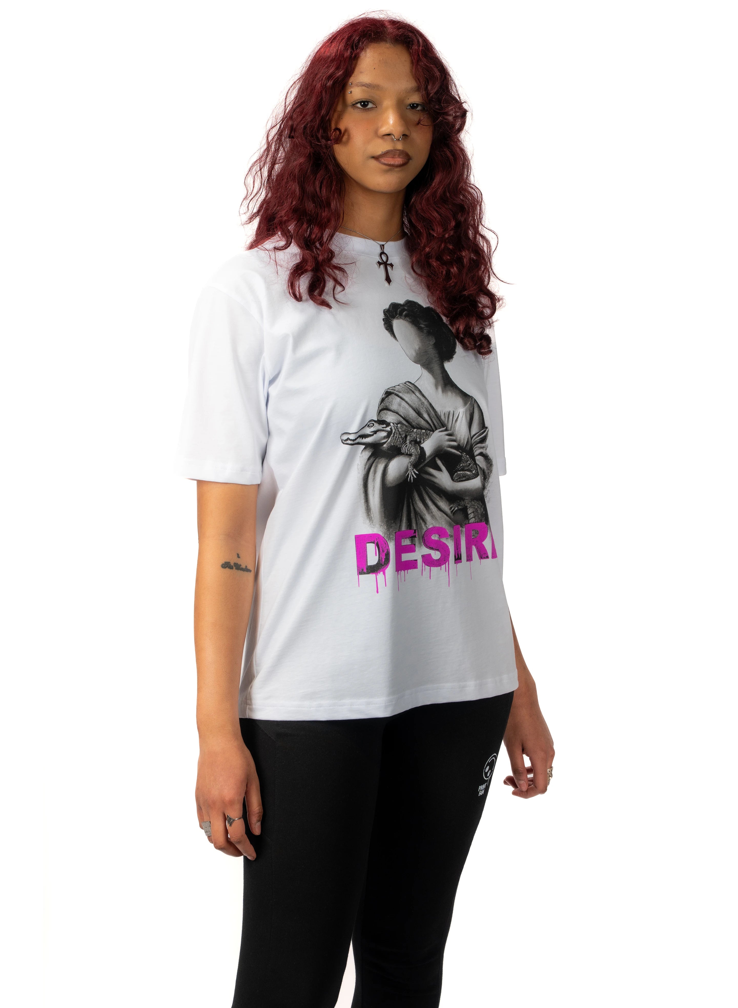 TRICOU ALB DESIRE MONOFIT TD02