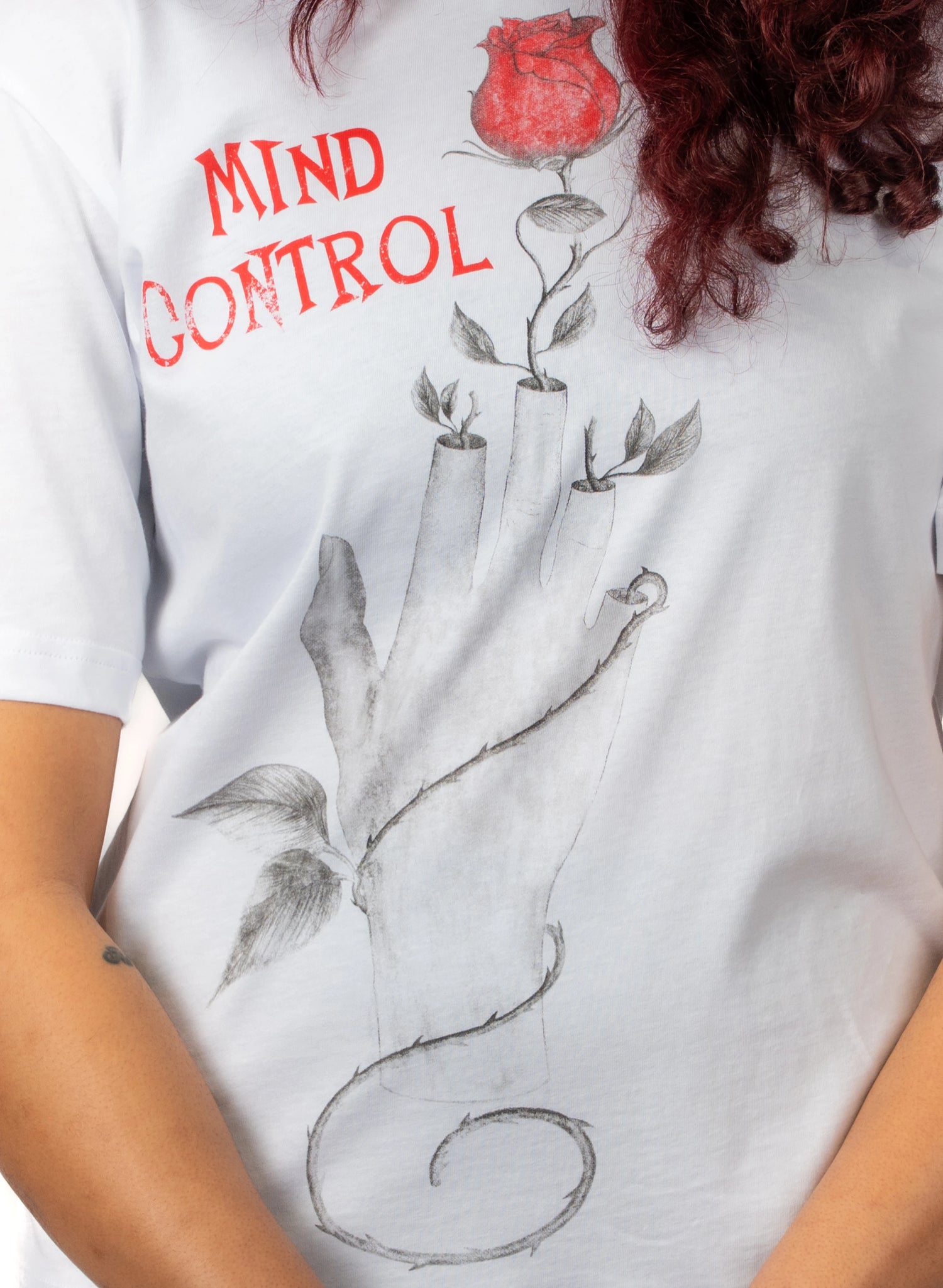 TRICOU ALB MIND CONTROL MONOFIT TD04
