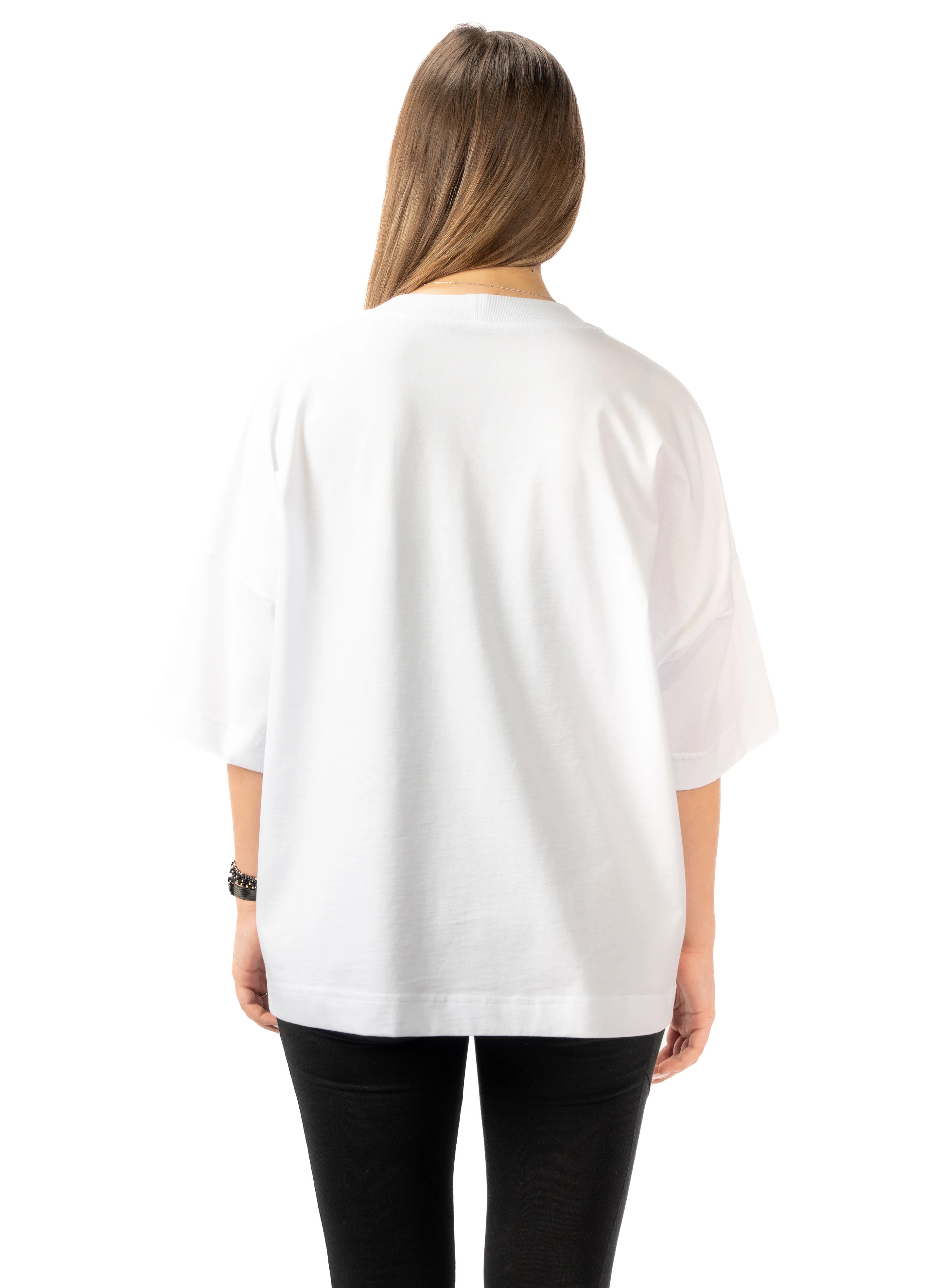 ALBĂ TRICOU SUPRADIMENSIONATĂ TD00