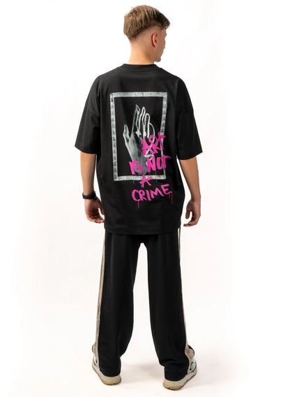 TRICOU ART IS NOT A CRIME OVERSIZED T002