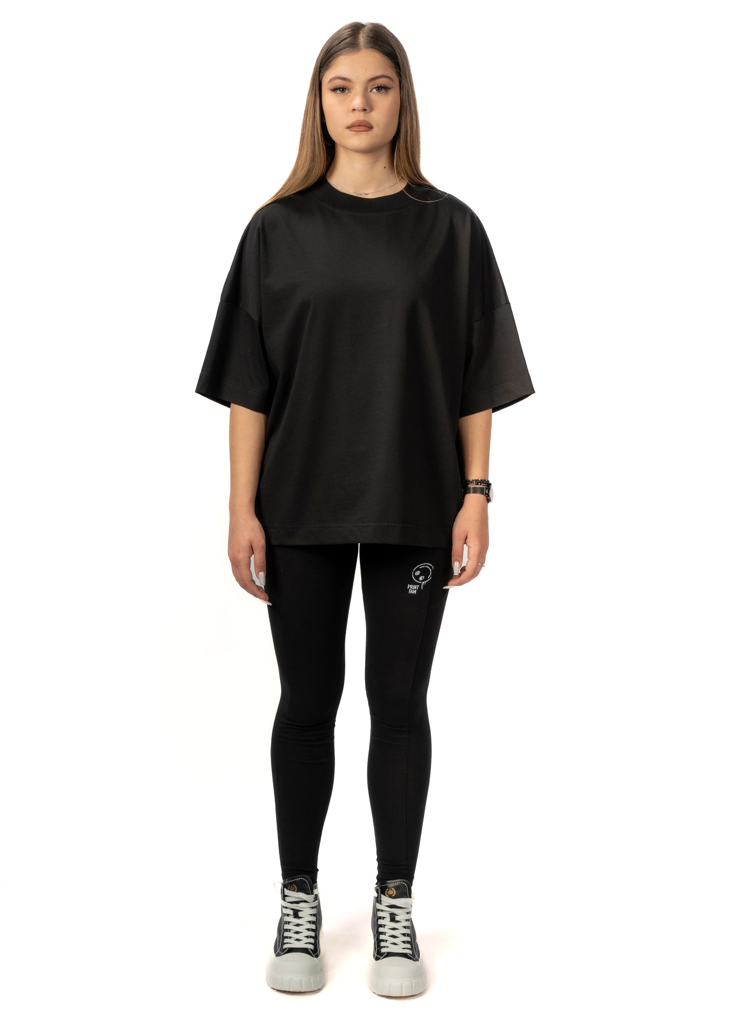 TRICOU NEGRU FETE OVERSIZED TD00