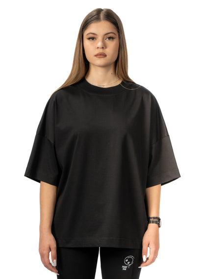 TRICOU NEGRU FETE OVERSIZED TD00
