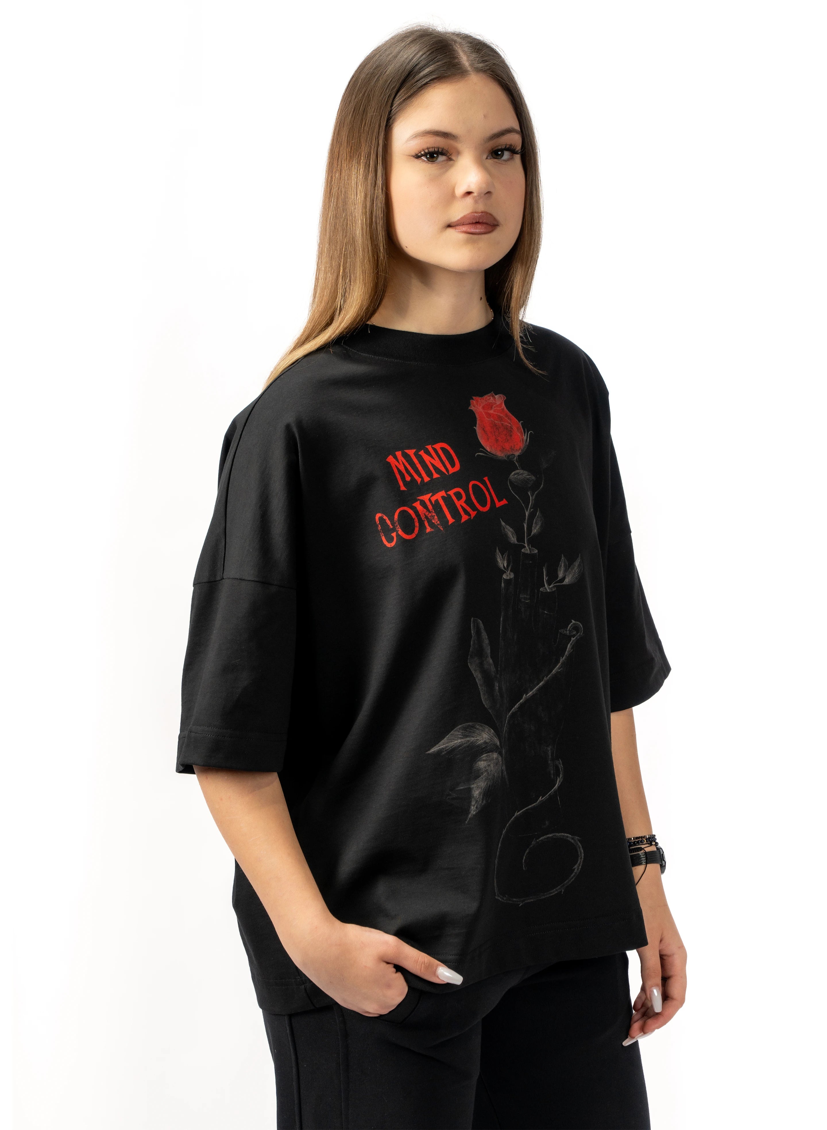 TRICOU MIND CONTROL ROSE OVERSIZED TD07