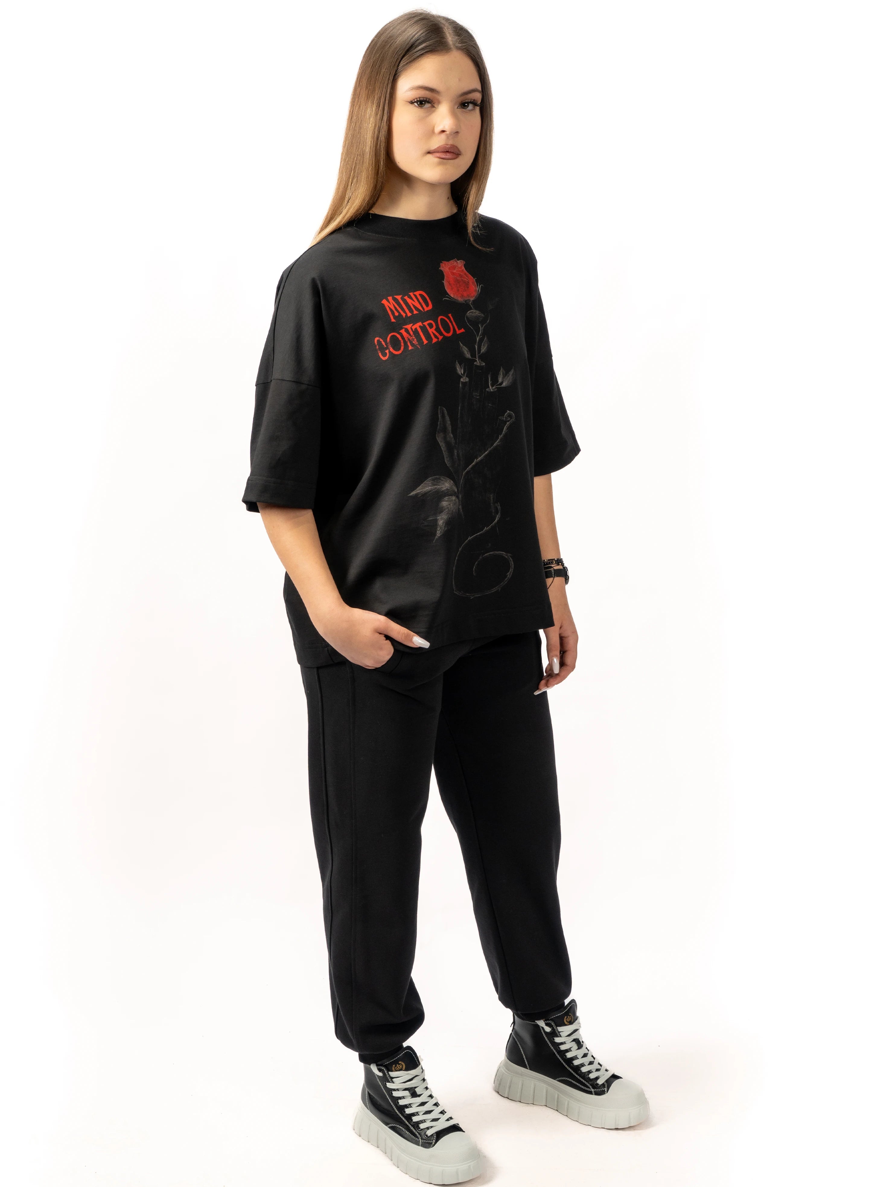 TRICOU MIND CONTROL ROSE OVERSIZED TD07