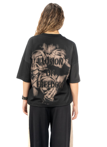 TRICOU ILLUSION OF FREEDOM OVERSIZED TD05