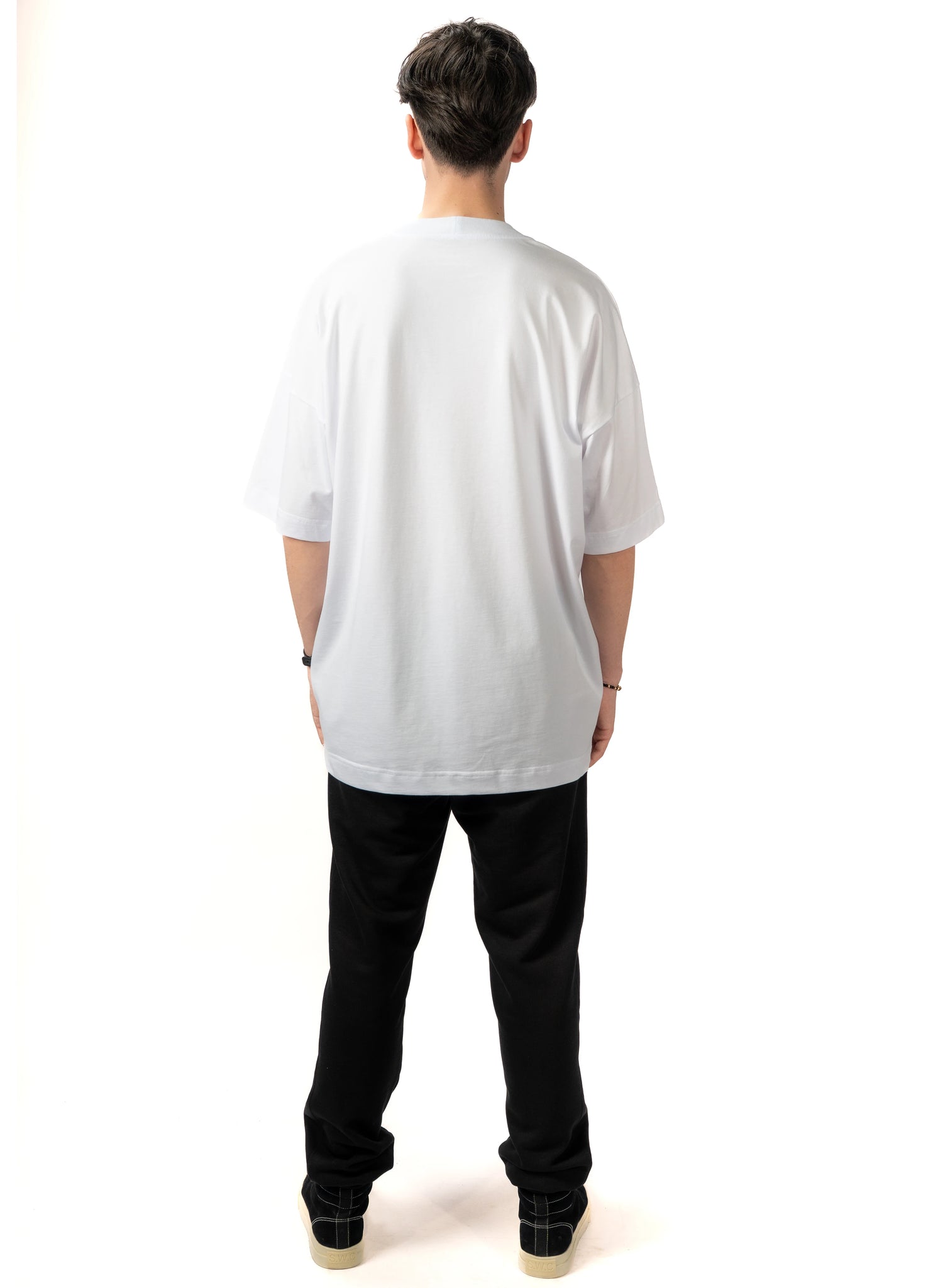 TRICOU ALB BARBATI OVERSIZED T000